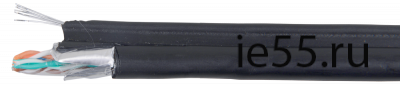 ITK Витая пара F/UTP кат.5E 4х2х24AWG LDPE трос 1,2мм (305м)