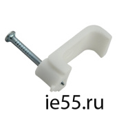 Cкоба крепёжная 16 мм 1/100шт/пакет (квадр) ЭНЕРГ