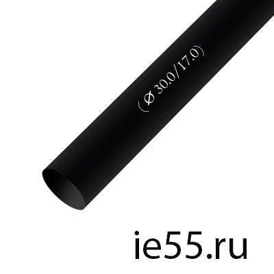 Термоусадочная трубка d. 30,0 черная (25 м./уп)