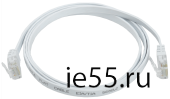 ITK Коммутационный шнур плоский кат.6 UTP 2м белый