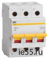 Выключатель нагрузки (мини-рубильник) ВН-32 3Р  25А ИЭК