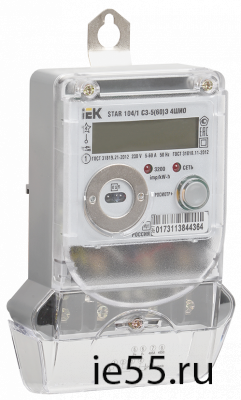 Счетчик эл. эн. 1-фаз. мн.тариф. STAR 104/1 С3-5(60)Э 4ШИО