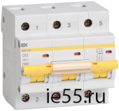 Автоматический выключатель ВА 47-100 3Р 63А 10 кА  х-ка С ИЭК