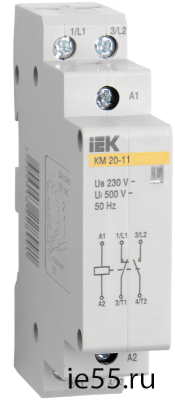 Контактор модульный КМ20-11 AC ИЭК