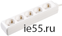 Удлинитель У05 5 мест 2Р+PЕ/5метров 3х1мм2 16А/250 IEK