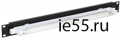 ITK 19" осветительная панель, 1U, с ручным вкл., черная