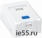 ITK Корпус настенной розетки для 1 мод. Keystone Jack