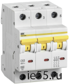 Выкл. авт. ВА47-60M 3Р 20А 6кА С IEK