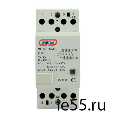 Мод. контактор на DIN-рейку  МF 32    4P  32A ЭНЕР