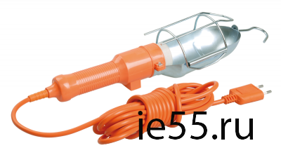 Светильник переносной УП-1Р плоская вилка (с выкл.) 2Р/5метров 2х0,75 ИЭК