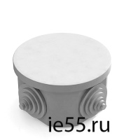 Коробка распаячная для наружного монтажа, 4 гермоввода, 75х40мм, IP44 серая (CHINT)