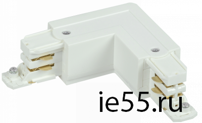 Соединитель L-обр. наружный для трехфазного ШП белый IEK