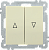 ВС10-1-5-Б Выключатель 2 клав. жалюзи BOLERO кремовый IEK