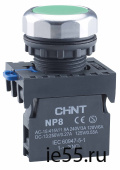 Переключатель без подсветки NP8-11X/213, 2 положения с фиксацией, зелёная 1НО+1НЗ IP65 (C 101002780