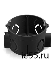 Коробка установочная D68x62мм  для скрытого монтажа в кирпичных стенах (с саморезами)  че 101003284