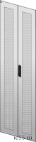 ITK Дверь перфор. двустворч. для шкафа LINEA N 18U 600мм сер