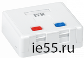 ITK Корпус настенной розетки для 2 мод. Keystone Jack