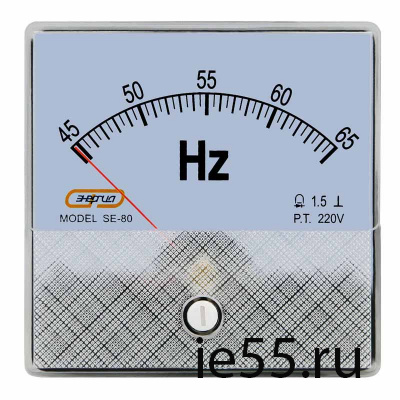 Частотомер SE-80   220V   45-65Hz  ЭНЕРГИЯ