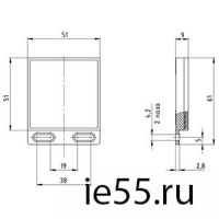 Отражатель для оптического датчика рефлекторного OR51-S D51