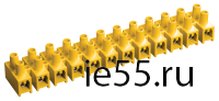 Зажим винтовой ЗВИ-5 н/г 1,5-4,0мм2 12пар ИЭК черные
