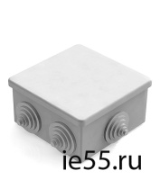 Коробка распаячная для наружного монтажа, 6 гермовводов, 85х85х40мм, IP44 серая (CHINT)