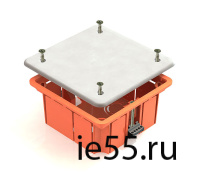 Коробка распаячная для скрытого монтажа в полых стенах 92х92х45мм оранжевая (с пластиковы 101003299