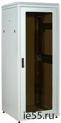 ITK LINEA N 42U 800х800мм стекл. пер. дв. задн. металл. сер.