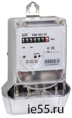 Счетчик эл. энергии однофазный STAR 102/1 C3-10(100)М