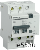 Диф.автомат АД12 2Р 25А 300мА GENERICA