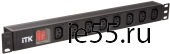 ITK PDU 8 розеток C13 с LED выкл,1U, шнур 2м вилка нем.ст