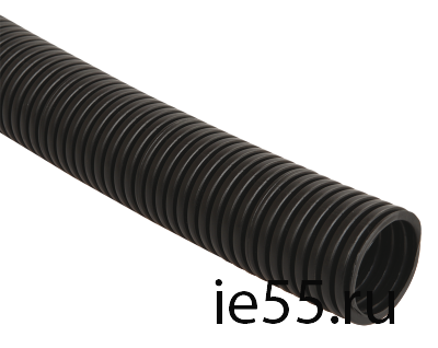 Труба гофр.ПНД d 32 с зондом (25 м) ИЭК черный