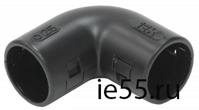 Поворот открывающийся на 90гр. CI25G IEK черный