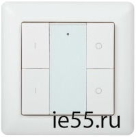 Панель управления DALI (2 адреса) 4 кнопки пластик белый IEK