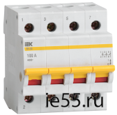 Выключатель нагрузки (мини-рубильник) ВН-32 4Р 100А ИЭК