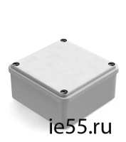 Коробка распаячная для наружнего монтажа с гладкими стенками,100х100х50мм, IP55 серая (CH 101003315