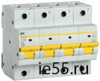 Автоматический выключатель ВА47-150 4Р 125А 15кА х-ка C IEK