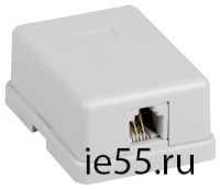 ITK Настенная розетка RJ12, кат.3 UTP, 1-порт