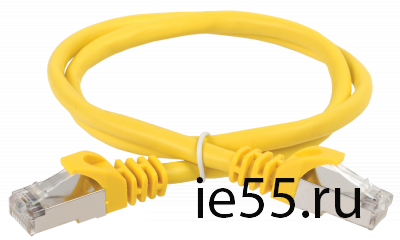 ITK Коммутационный шнур (патч-корд), кат.5Е FTP, 1м, желтый