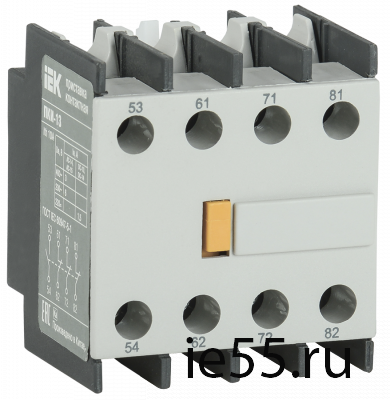 Приставка ПКИ-13 дополнительные контакты 1з+3р IEK