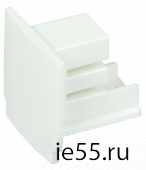 Заглушка для трехфазного шинопровода белая IEK