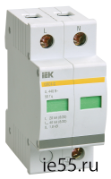 Огр-ль имп. перенапр. ОПС1-C 2P In=20kA Un=400B Im=40kA ИЭК