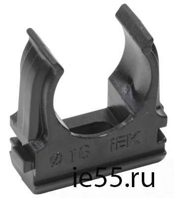 Держатель с защёлкой CF16 IEK черный (10 шт/комп)