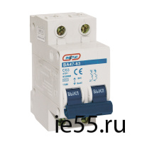 Автоматический выключатель  2P 63A   ВА 47-63  ЭНЕРГИЯ