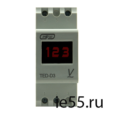 Bольтметр TED-D3 АС на din-рейку ЭНЕРГИЯ цифровой