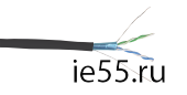 ITK Витая пара F/UTP кат.5E 2х2х24AWG LDPE черный (500м)
