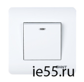 1-клавишный выключатель с LED-подсветкой 10А 250В (CHINT)