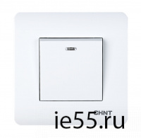 1-клавишный выключатель с LED-подсветкой 10А 250В (CHINT)