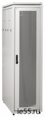 ITK Шкаф сетевой 19" LINEA N 24U 600х1000 мм с L-профилями перфорированные двери серый