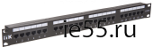 ITK 1U патч-панель кат.6 UTP, 24 порта (Dual)
