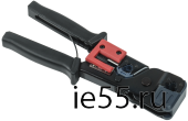 ITK Инструмент обжим. RJ-45/12/11 без храп. мех. черн-крас.